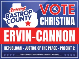 Political Campaign Yard Sign entry by bcmaness