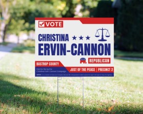 Political Campaign Yard Sign entry by samakita