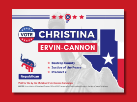 Political Campaign Yard Sign entry by shakilmorad