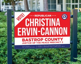 Political Campaign Yard Sign entry by designwithnan