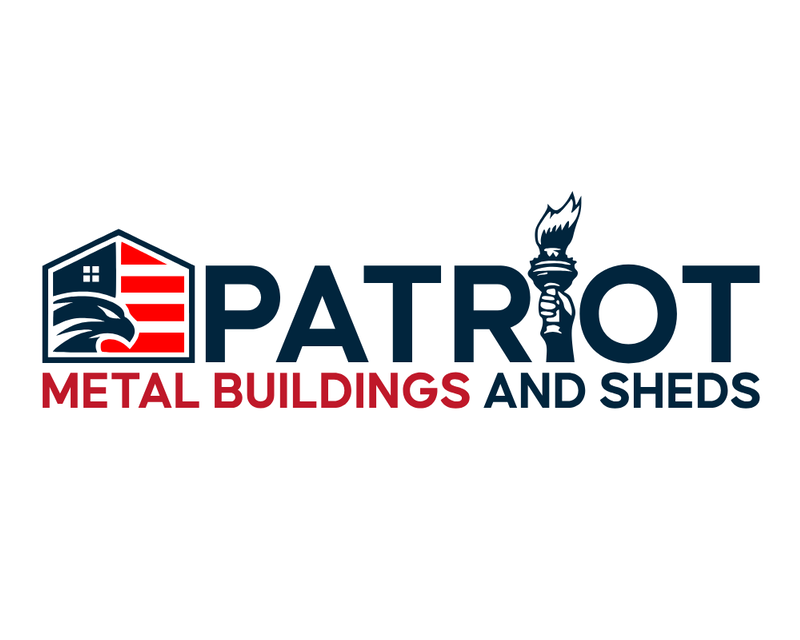 Logo Design for Patriot Metal Buildings and Sheds