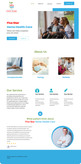 need the design for home health care entry by Wisnuku