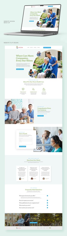need the design for home health care entry by designwithnan