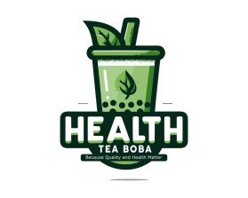 Health Tea Boba entry by graphidesigns