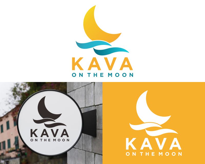 Logo Design for Kava on the Moon