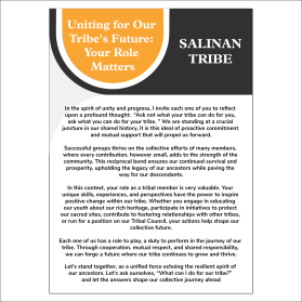 Brochure Design Entry 3231079 submitted by Cosmic_Designs to the contest for Salinan Tribe run by shaunie123