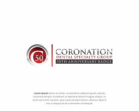 Coronation Dental Specialty Group 50th Anniversary Logo entry by zea