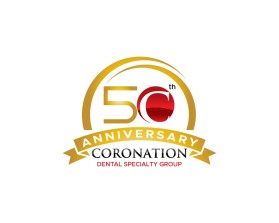 Coronation Dental Specialty Group 50th Anniversary Logo entry by Amir Hamzaa