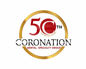 Coronation Dental Specialty Group 50th Anniversary Logo entry by Ilham Fajri