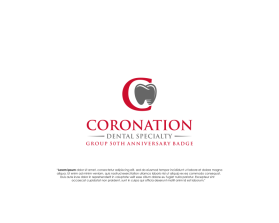 Coronation Dental Specialty Group 50th Anniversary Logo entry by Bpo