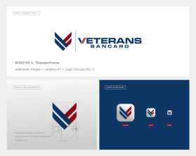 Winning entry: Veterans Bancard entry by the paper house