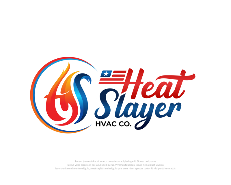 Logo Design for Heat Slayer HVAC Co.