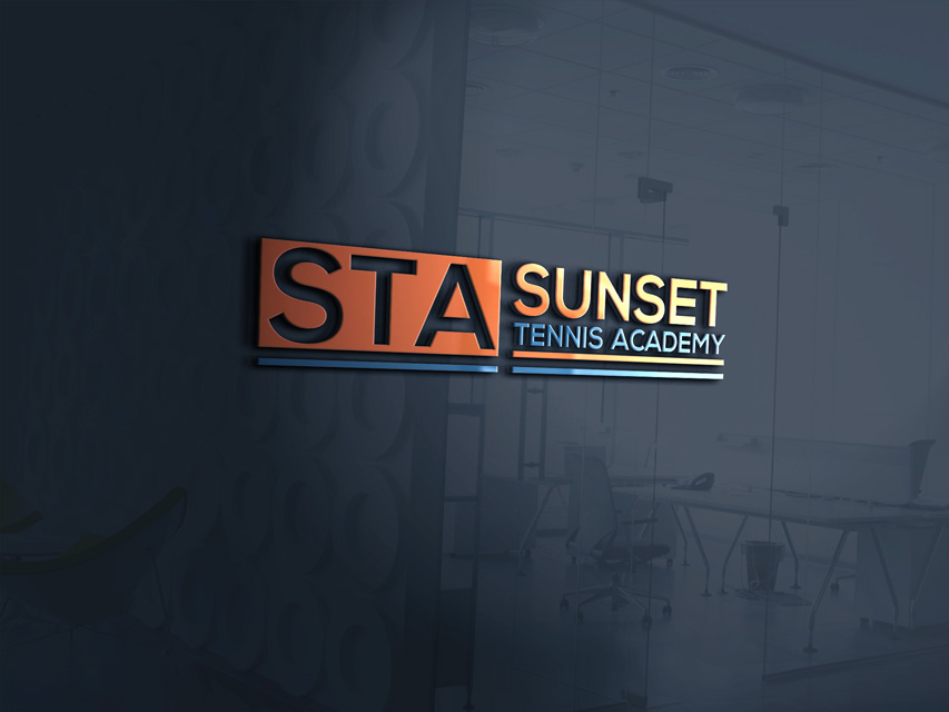 Logo Design for Sunset Tennis Academy