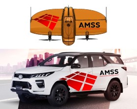 Design branding decals for a Toytota Fortuner and Wingtra Survey Drone entry by bayu_desain88