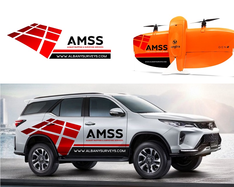 Graphic Design for Design branding decals for a Toytota Fortuner and Wingtra Survey Drone