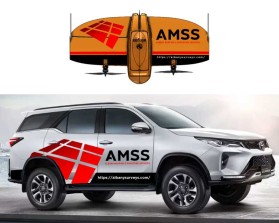 Design branding decals for a Toytota Fortuner and Wingtra Survey Drone entry by bayu_desain88