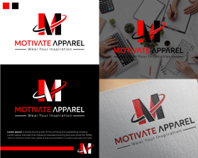 Winning entry: Motivate Apparel entry by pupusart