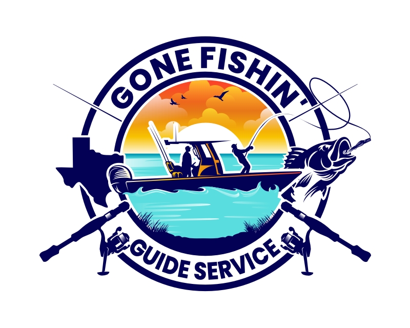 Logo Design for Gone Fishin' Guide Service