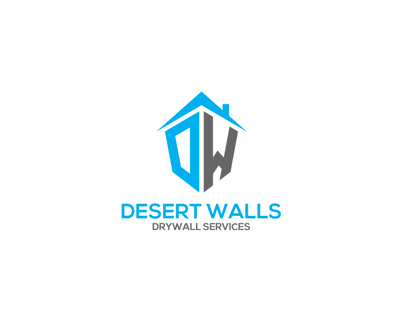 Logo Design for Desert Walls Drywall Services
