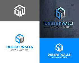 Desert Walls Drywall Services entry by ikhti_art