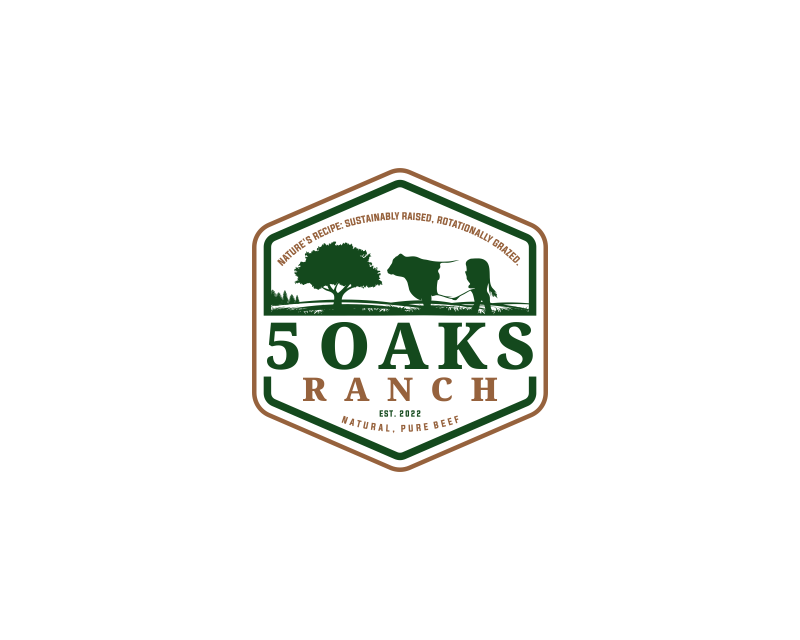 Logo Design for 5 Oaks Ranch