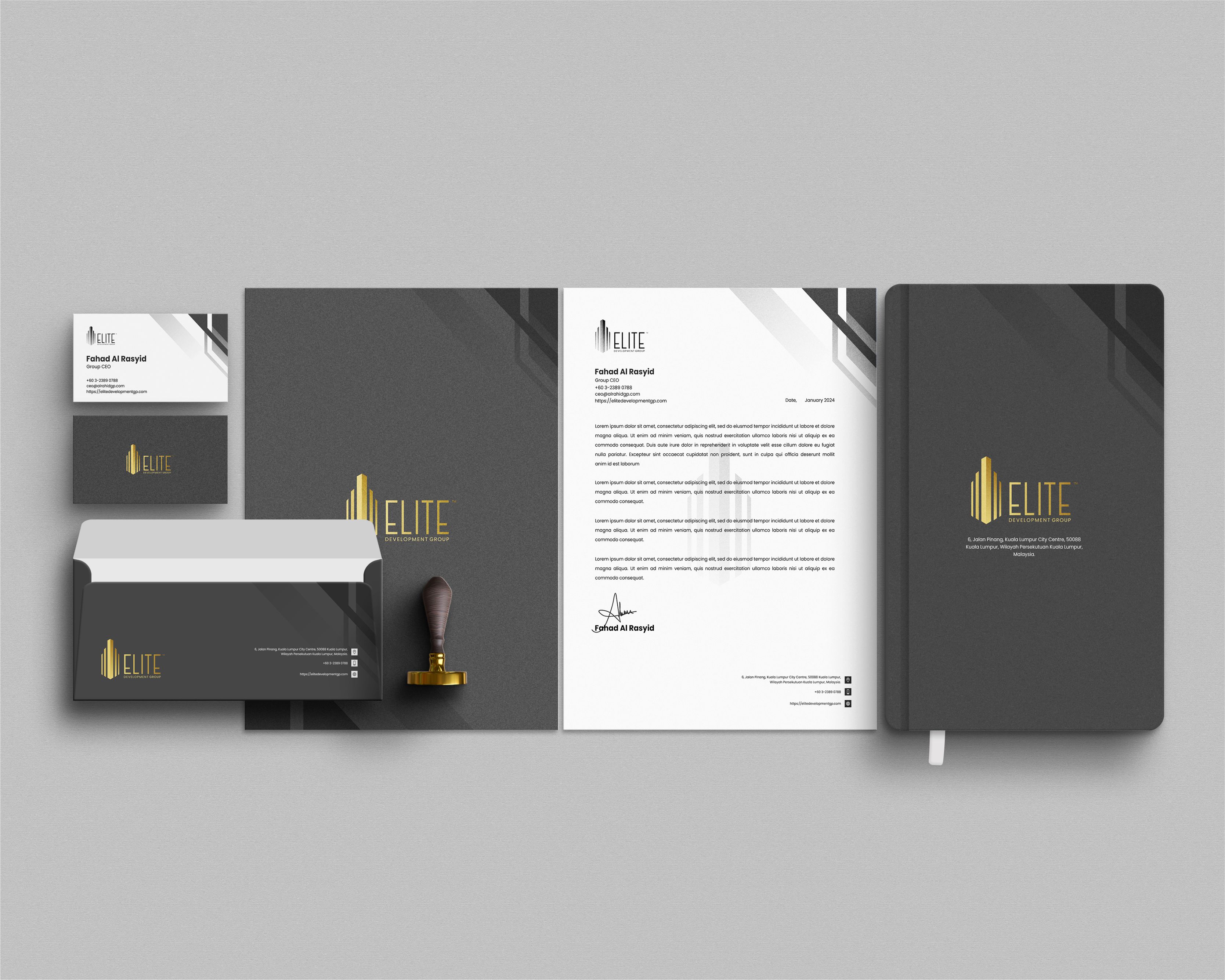 Business Card & Stationery Design for Elite Development Group