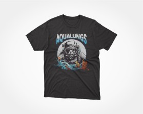 Can YOU make SCUBA diving look EDGY & ENTERTAINING?  Seeking a  cool t-shirt design that even non-divers would wanna wear, cuz it looks so good! entry by Latnovak