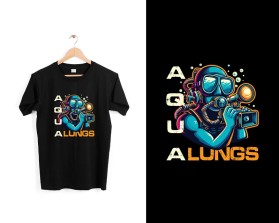 Can YOU make SCUBA diving look EDGY & ENTERTAINING?  Seeking a  cool t-shirt design that even non-divers would wanna wear, cuz it looks so good! entry by WOWIDEA99