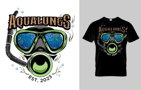 Can YOU make SCUBA diving look EDGY & ENTERTAINING?  Seeking a  cool t-shirt design that even non-divers would wanna wear, cuz it looks so good! entry by bayu_desain88