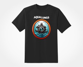 Can YOU make SCUBA diving look EDGY & ENTERTAINING?  Seeking a  cool t-shirt design that even non-divers would wanna wear, cuz it looks so good! entry by Latnovak