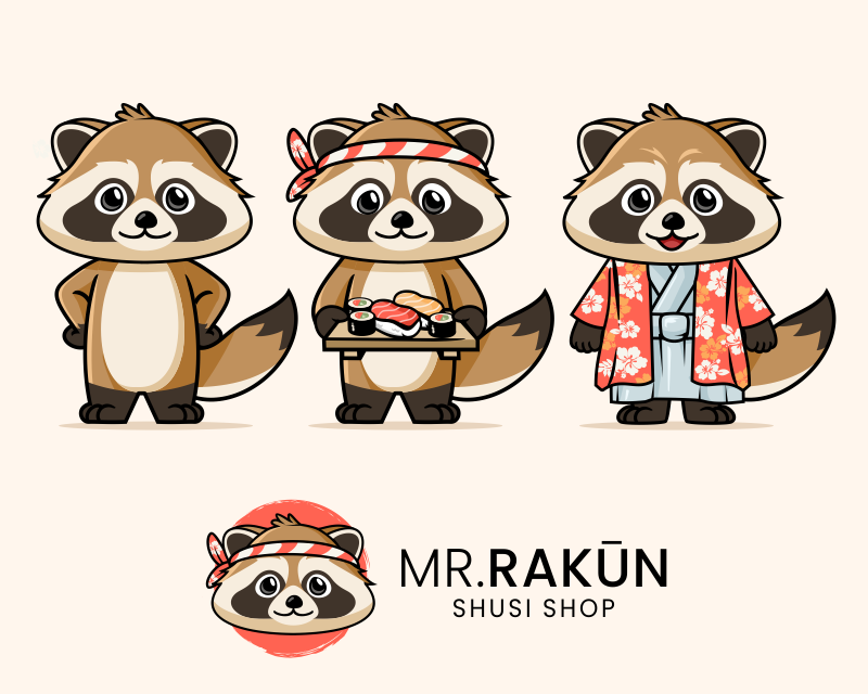 Mascot Design for Mr. RAKŪN