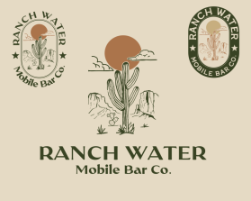 Winning entry: Ranch Water Mobile Bar Co. entry by PiyushS