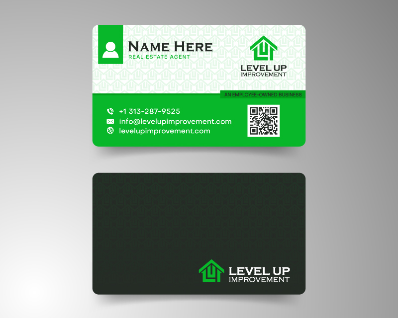 Business Card & Stationery Design for Level Up Improvement