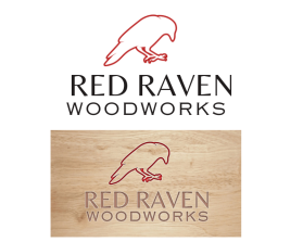 Red Raven Woodworks entry by Maxdesigns