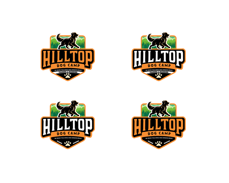 Logo Design for Hilltop Dog Camp