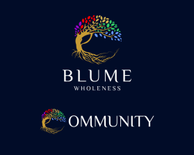 BLUME Wholeness  Community the logo will be used for the "C" in "C"ommunity/ Company name: Blume Wholeness Community entry by berkahe gusti