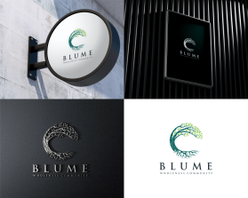 BLUME Wholeness  Community the logo will be used for the "C" in "C"ommunity/ Company name: Blume Wholeness Community entry by jonjon
