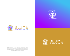BLUME Wholeness  Community the logo will be used for the "C" in "C"ommunity/ Company name: Blume Wholeness Community entry by GeoGrap