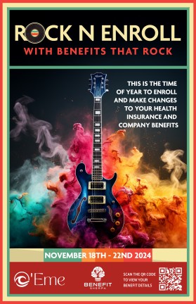 Open Enrollment Posters for Employee Benefits entry by IDesign Place
