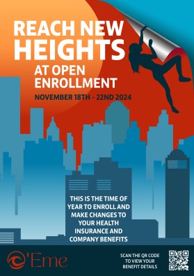 Open Enrollment Posters for Employee Benefits entry by IDesign Place