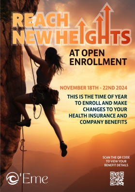 Open Enrollment Posters for Employee Benefits entry by IDesign Place