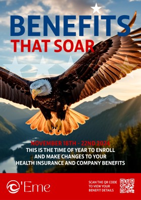 Open Enrollment Posters for Employee Benefits entry by IDesign Place