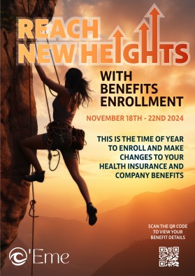 Open Enrollment Posters for Employee Benefits entry by IDesign Place