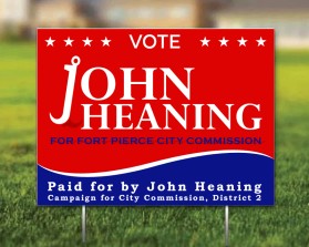 Campaign Yard Sign entry by Adam