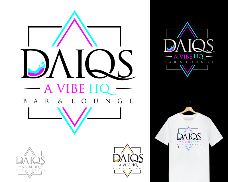 Logo Design for Daiqs A Vibe HQ