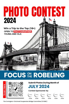 Roebling Bridge Photo Contest 2024 entry by Logorium