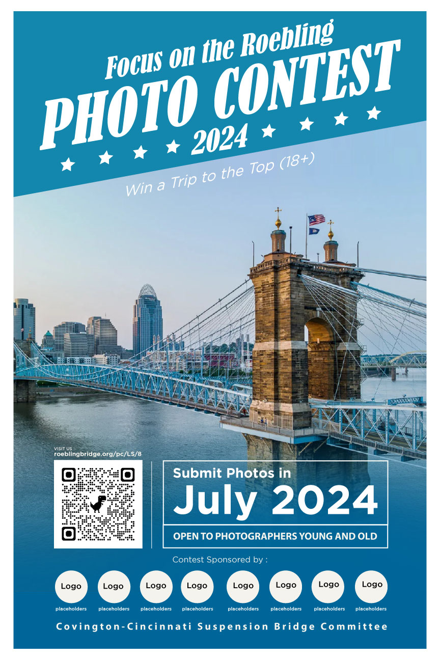 Graphic Design for Roebling Bridge Photo Contest 2024