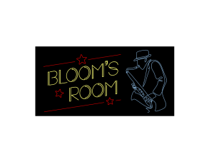 I need a hip neon sign for Jazz and blues night club entry by Eko Wibowo Y.Sitorus