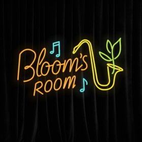 I need a hip neon sign for Jazz and blues night club entry by marianaa