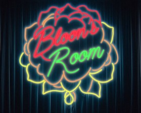 I need a hip neon sign for Jazz and blues night club entry by Bob Filde